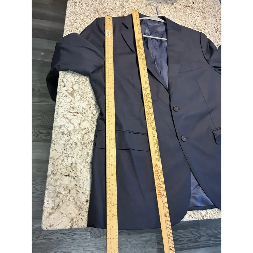 Suitsupply Blazer Mens 44 Navy Lazio Wool Super 110s VBC Fabric Italy P2778LAI